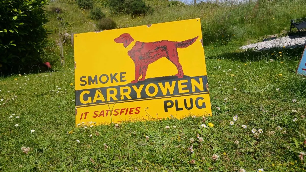 Garryowen Plug Enamel Sign - Image 2