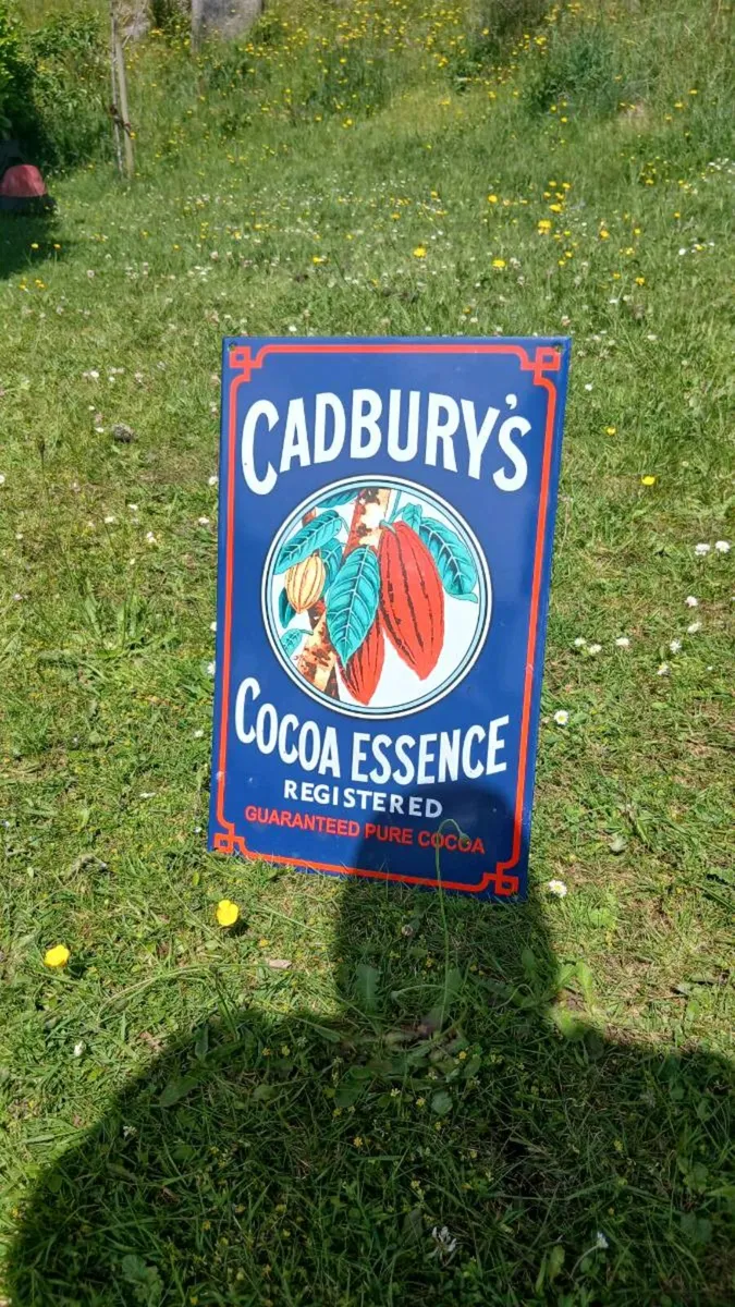 Cadbury Cocoa Enamel Sign - Image 1