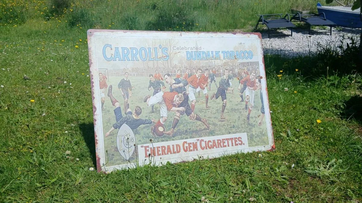Carolls Tobacco Tin Sign - Image 1