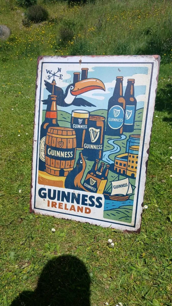 Guinness Ireland Tin Sign - Image 1