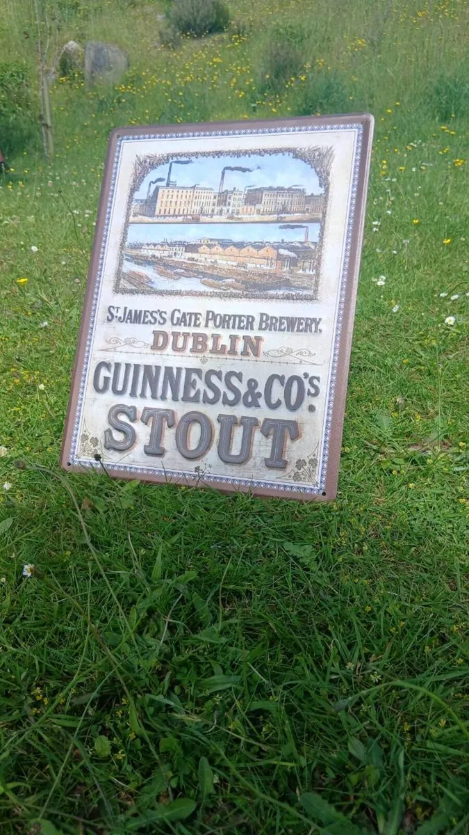Guinness Stout Tin Sign - Image 2