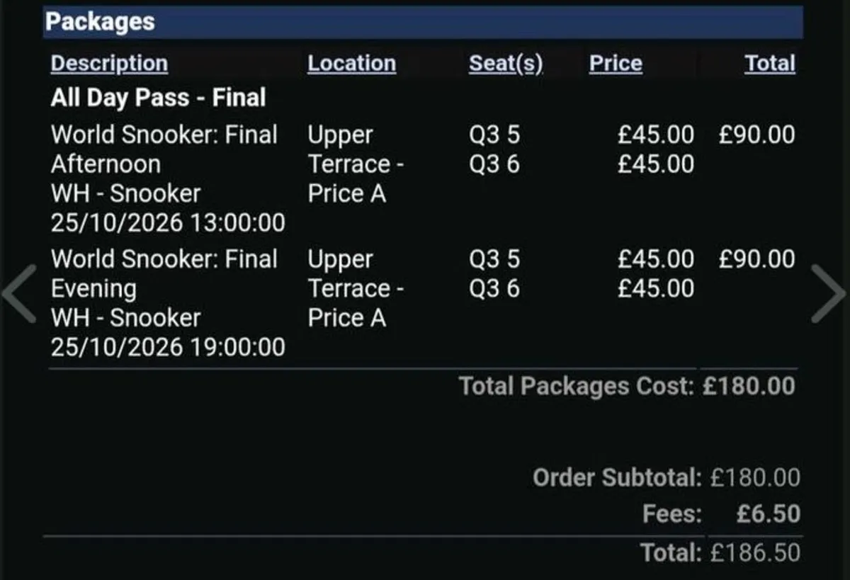 2x World Snooker Championship Final - Image 3