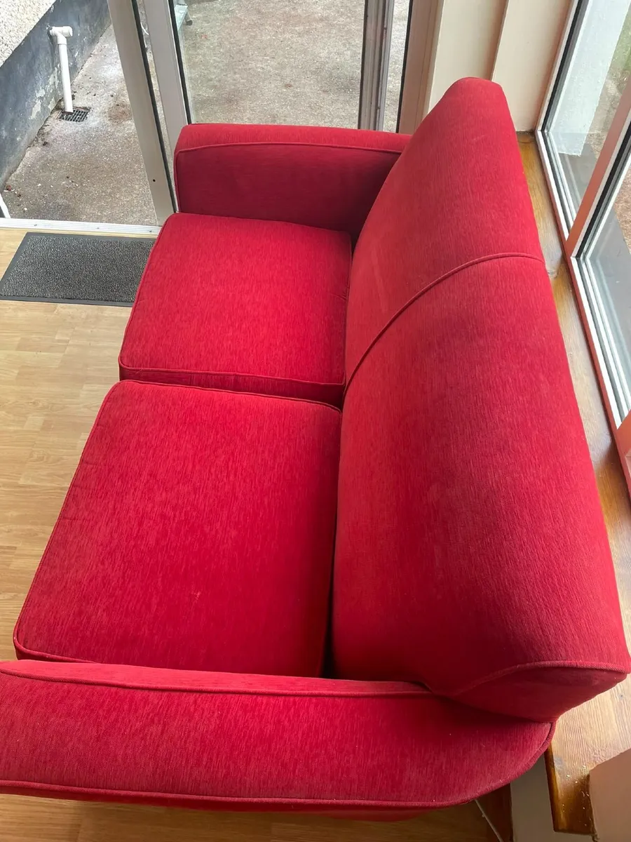 Couch (red) Sofa - Image 2
