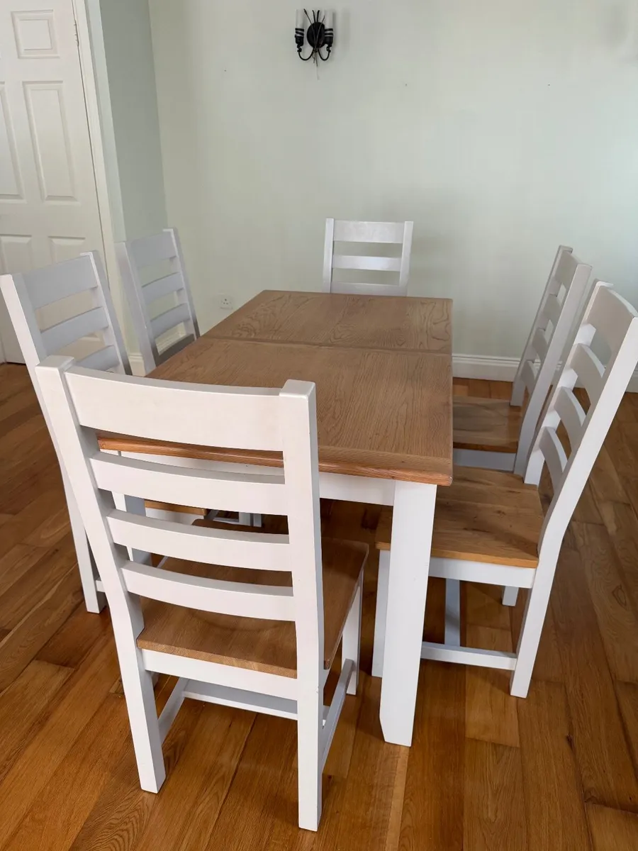 Dinner Table and Chairs, expandable - Image 2