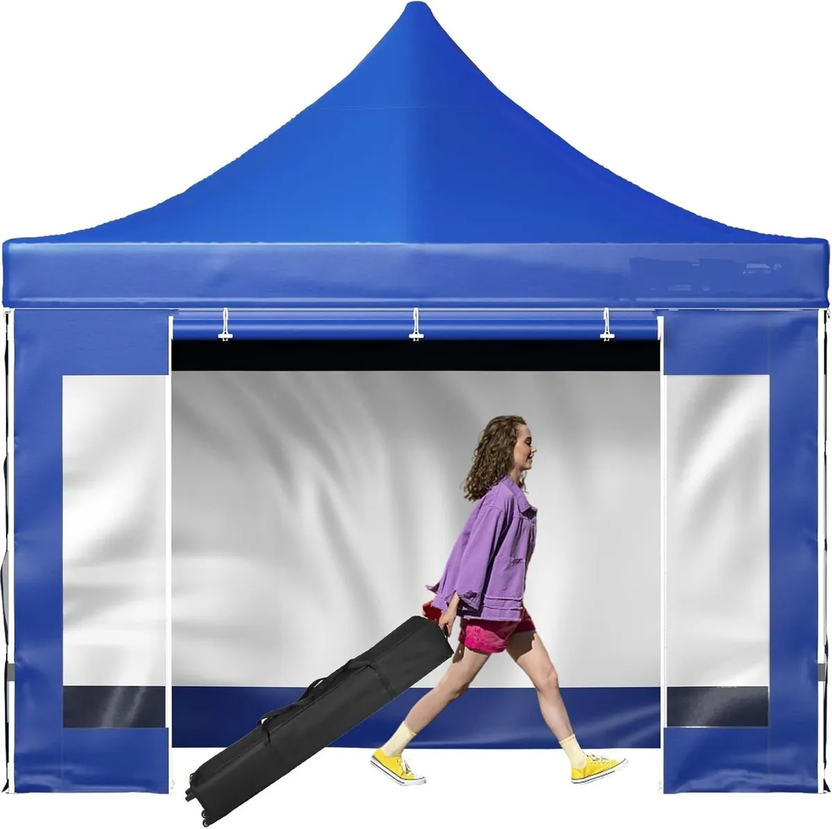 Gazebo 3x3m Waterproof Marquee With Side Panels - Image 3