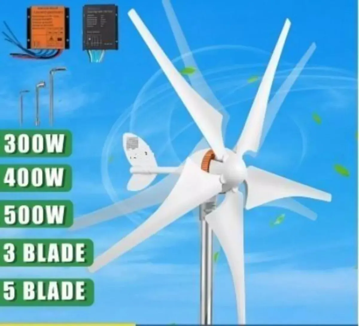 Wind Turbine Generator 400W Residential Power - Image 2
