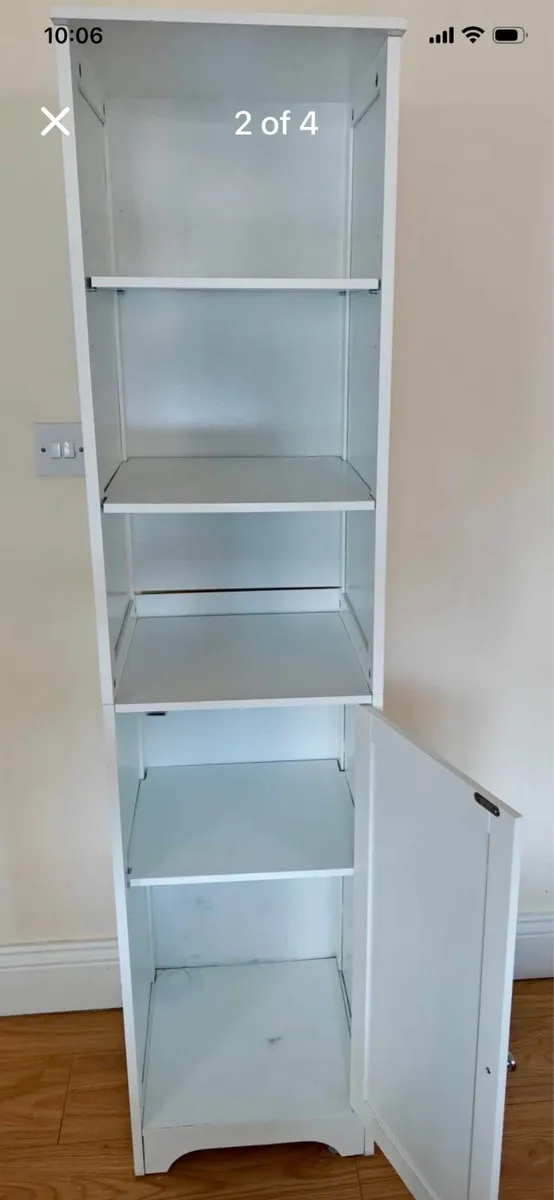 White bathroom cabinet - Image 3