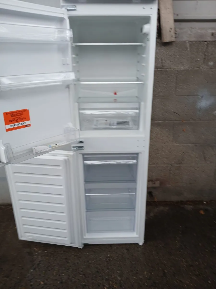 50/50 EX DISPLAY INTEGRETED FRIDGE AND FREEZER - Image 4