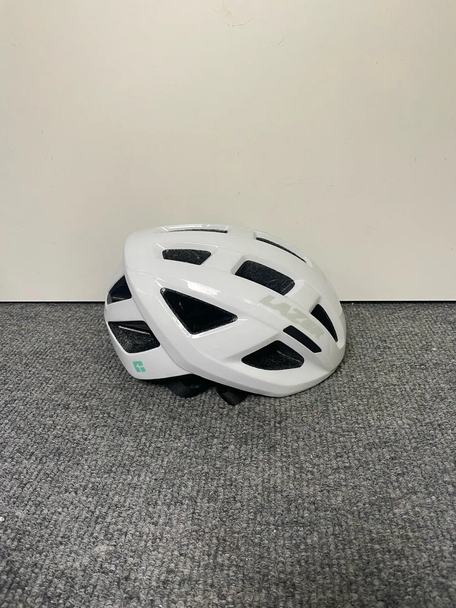 Lazer Bicycle Helmet - White - Size Medium - Image 1