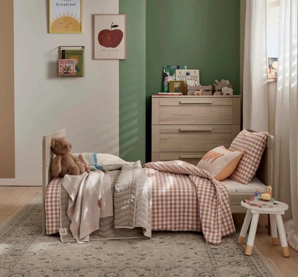 Mama’s and papa’s cot/bed and 3 drawer unit - Image 3