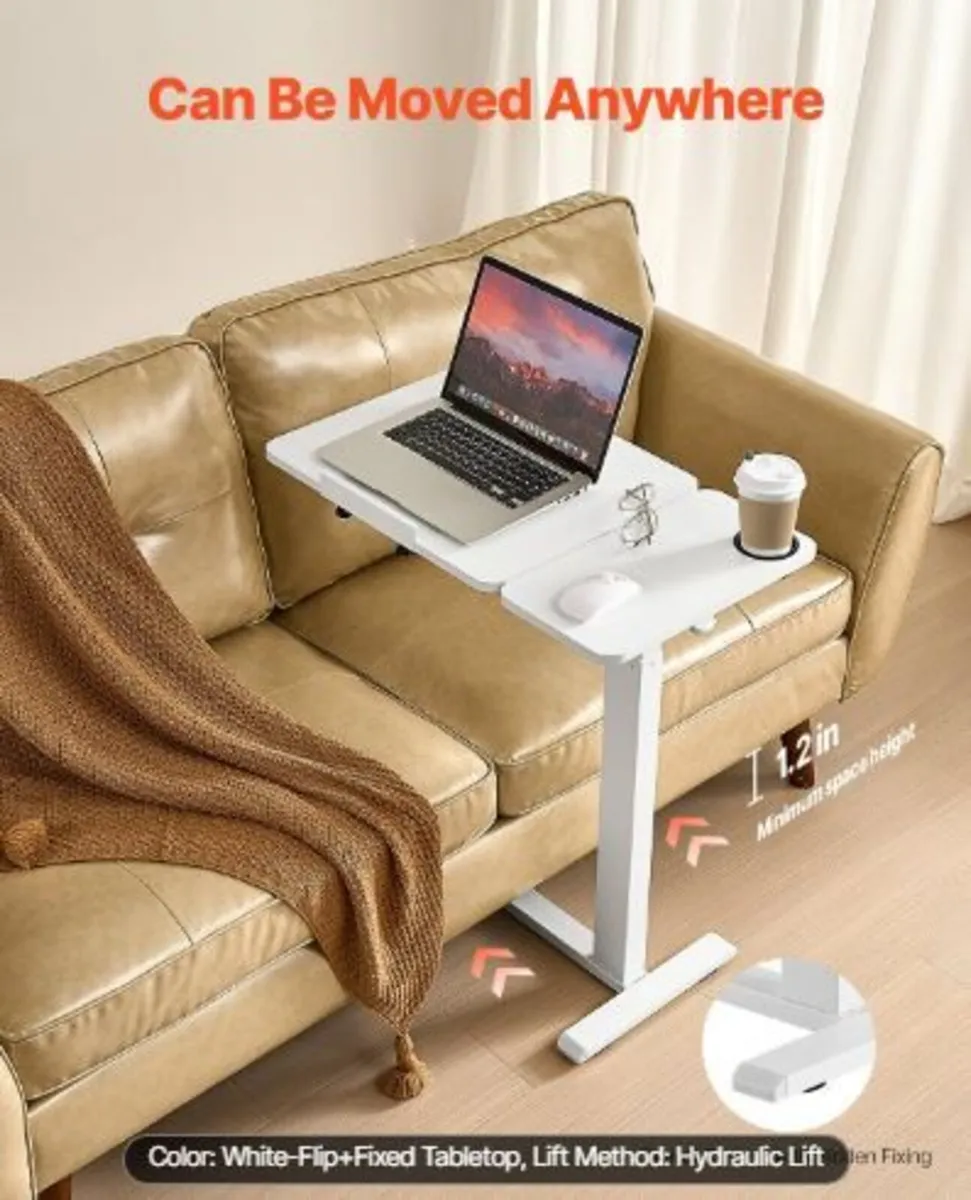 Overbed Table, Mobile Bed Side Table - Image 4