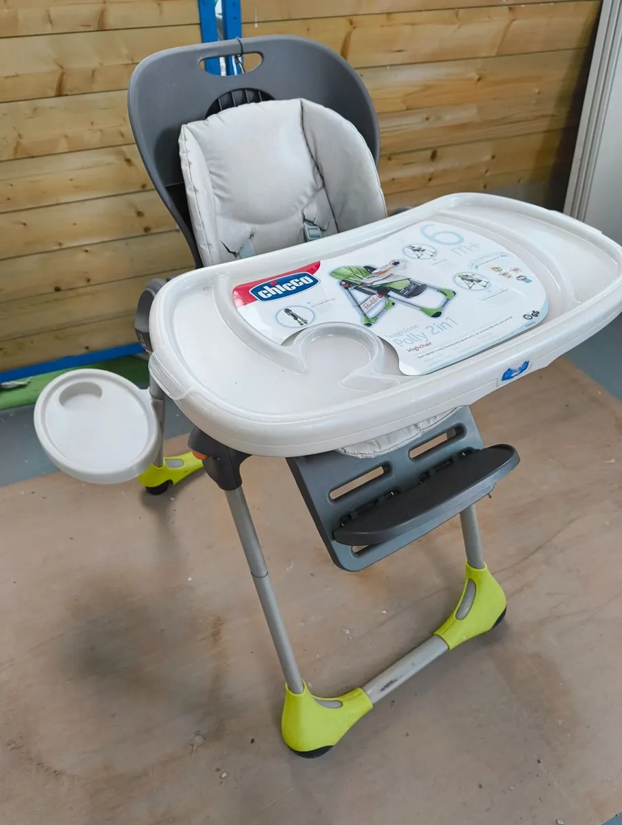 2 Highchairs and a baby Walker - Image 1