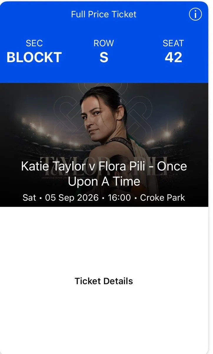 Katie Taylor Tickets - Image 1