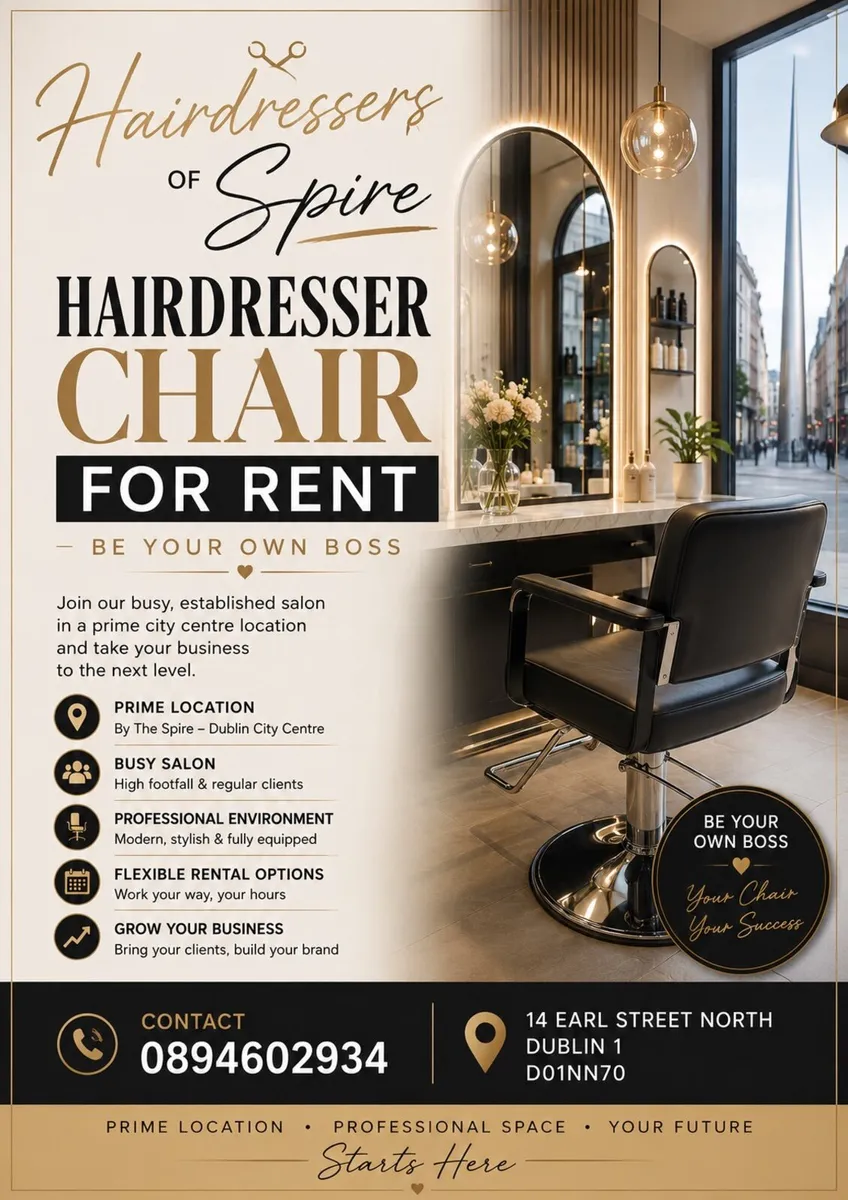 Barber chair for rent - Image 2