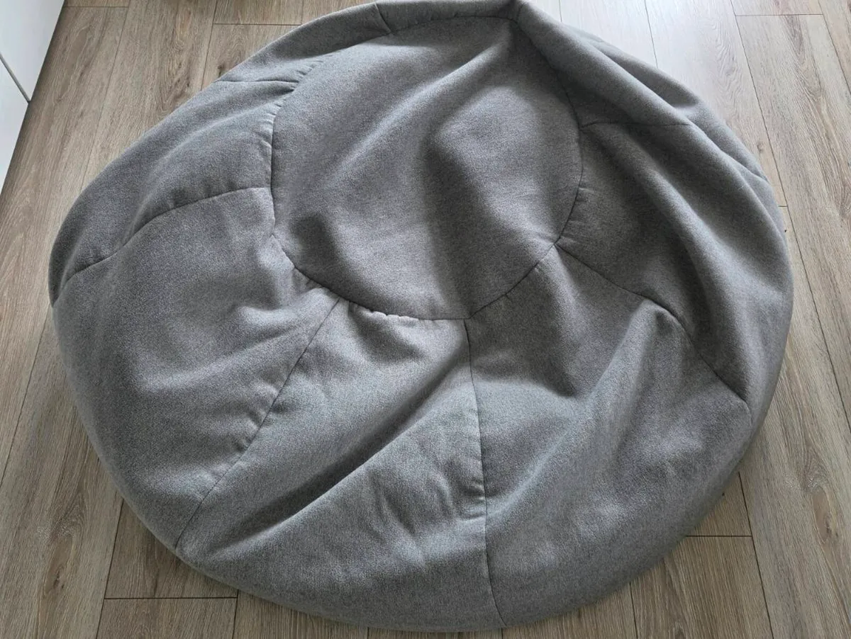 Lounge Pug Bean Bag - Grey - Good Condition - Image 1