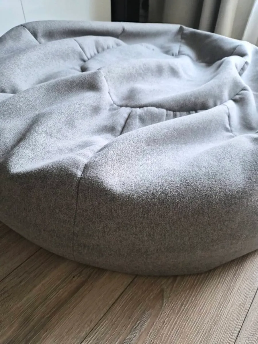 Lounge Pug Bean Bag - Grey - Good Condition - Image 2