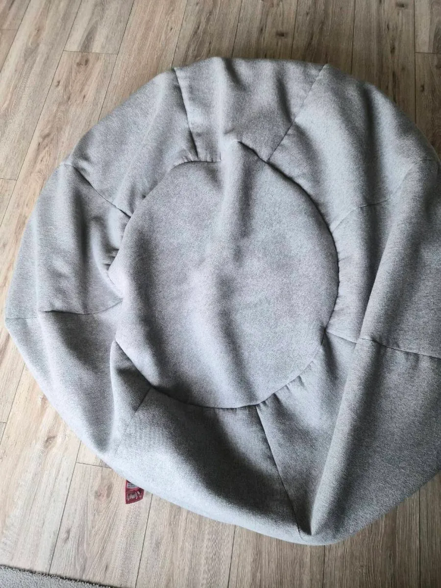 Lounge Pug Bean Bag - Grey - Good Condition - Image 3