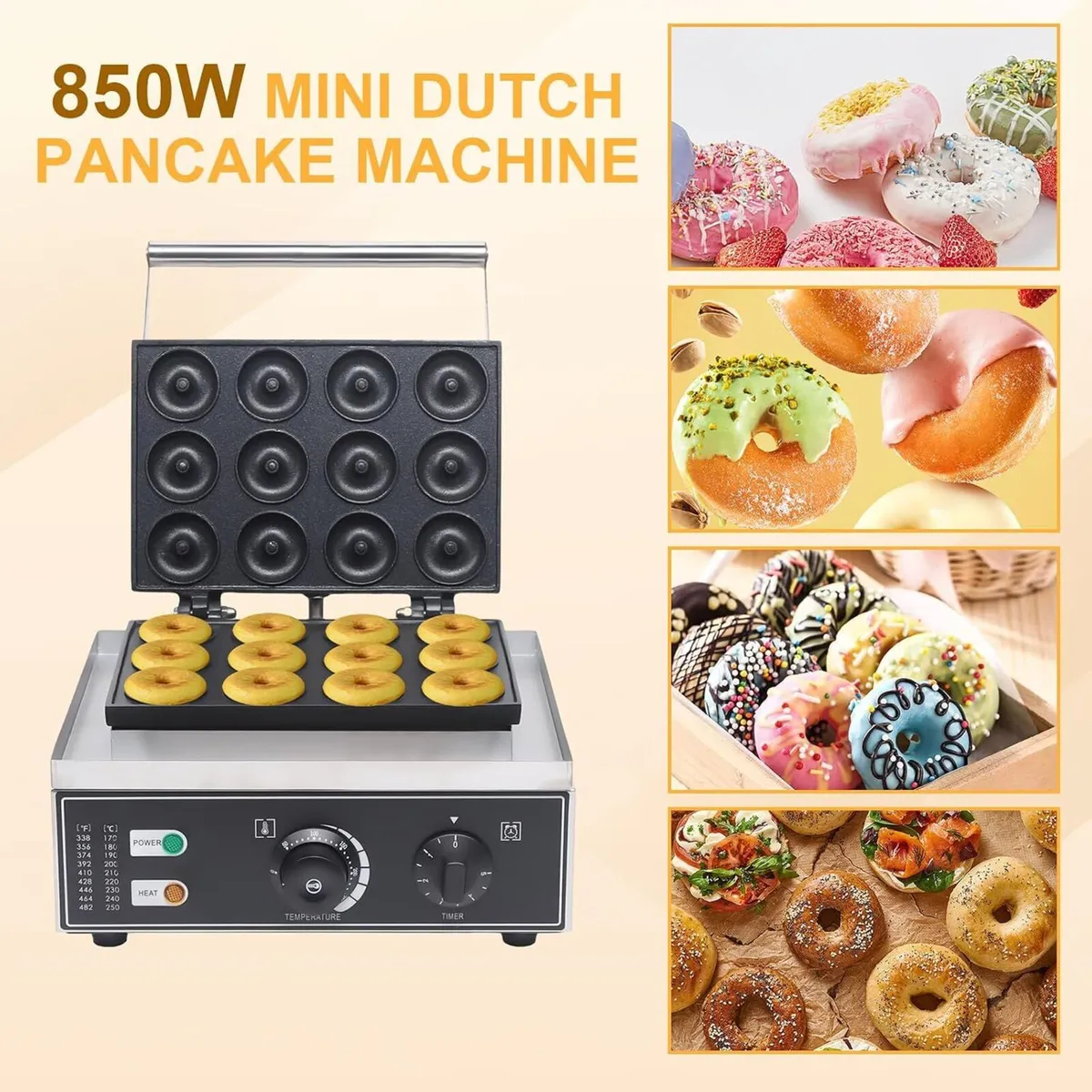 Commercial 12-Hole Electric Donut Maker - Image 2