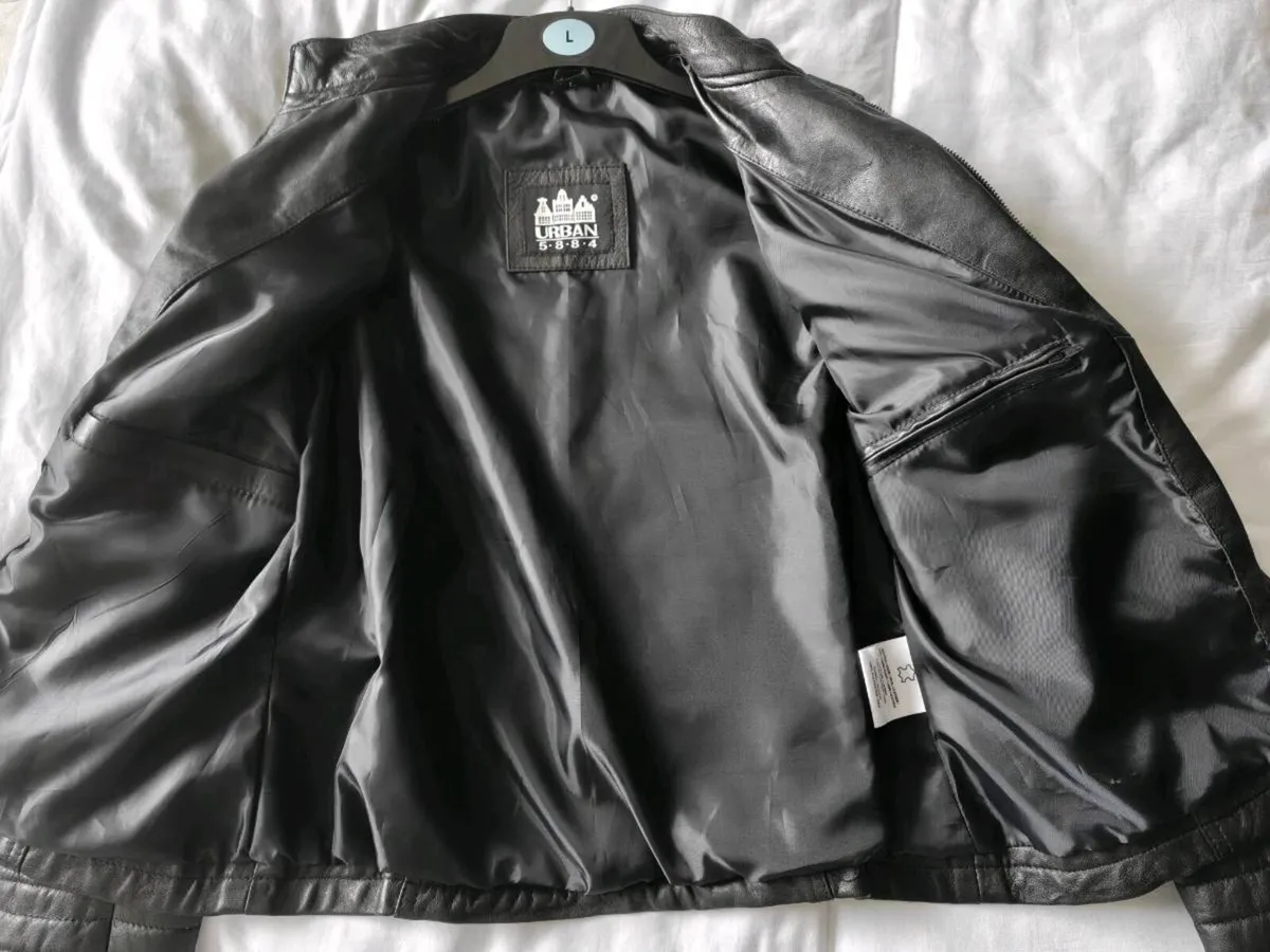 Premium Lamb Leather Biker Jacket Urban 5884 - Image 2