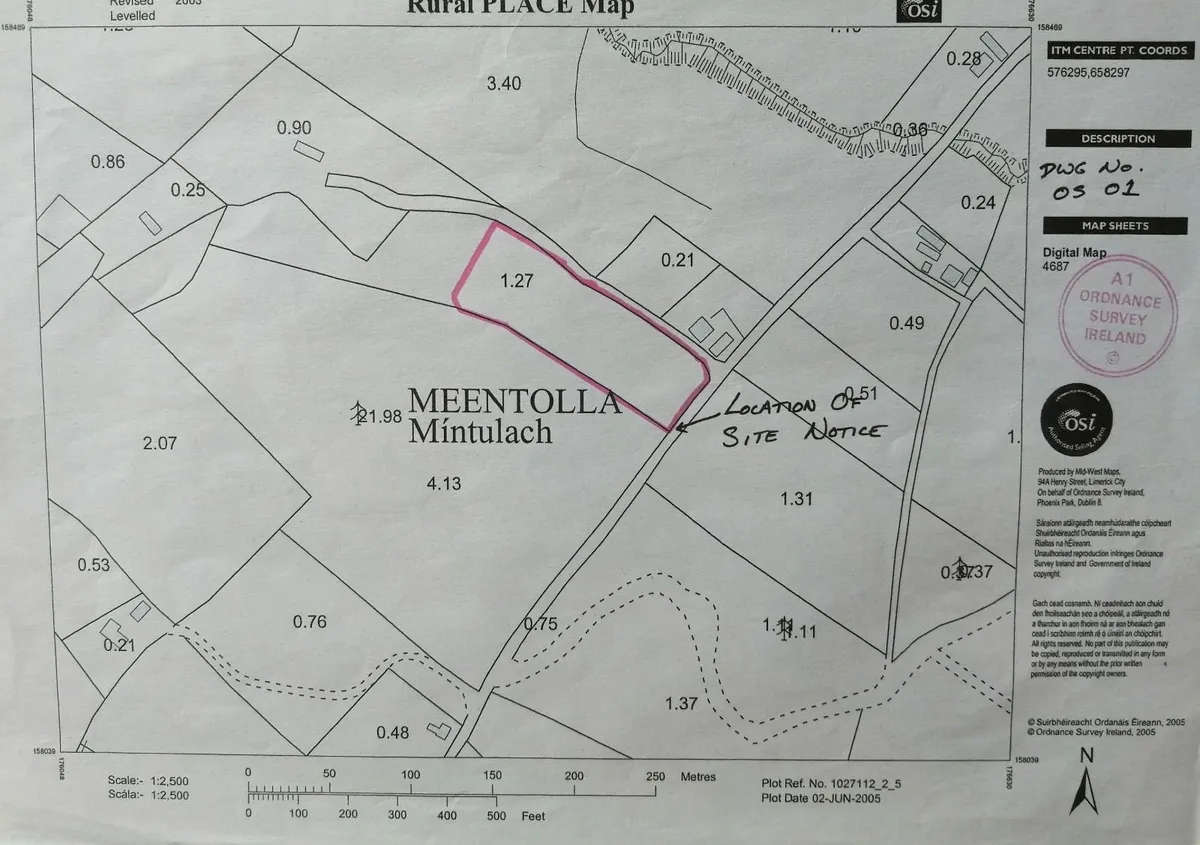 2 Acre Site for Sale - Meentulla, Murroe - Image 1