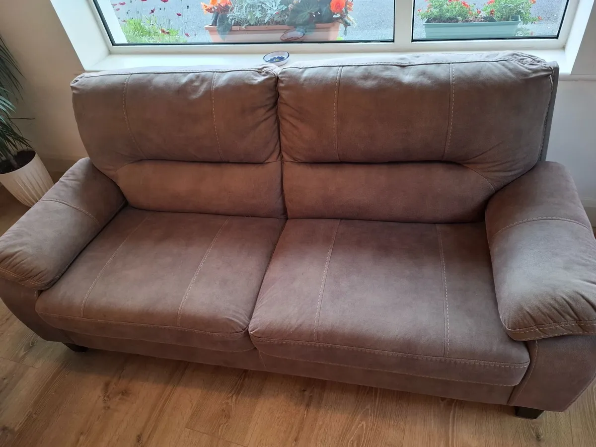 Couch...pale brown - Image 3
