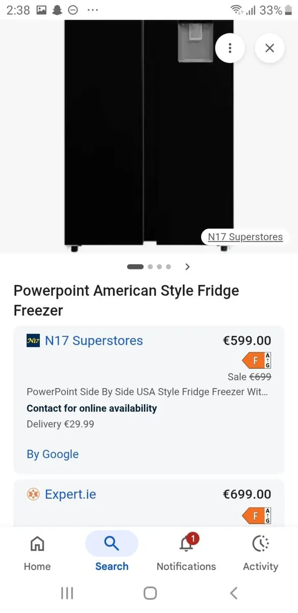 Americans style fridge  freezer - Image 2