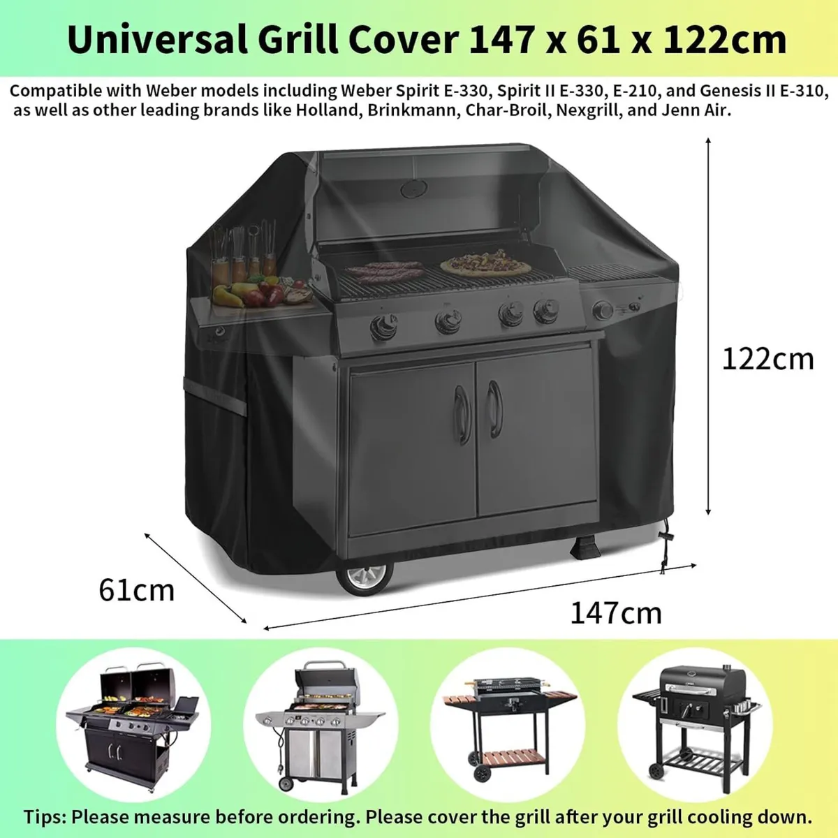 Large Windproof & Rip-Proof BBQ Cover - Image 2