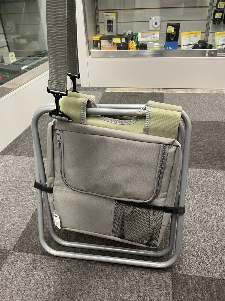 Foldable Stool With Cooler Bag And Drink Holder - Image 4
