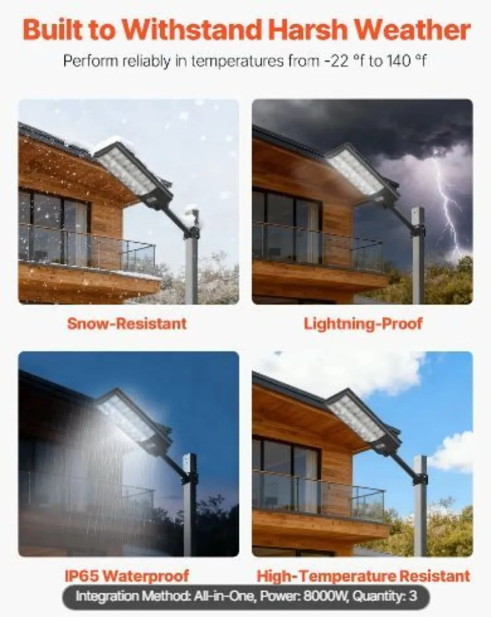 8000W Solar Street Lights Outdoor - Image 1
