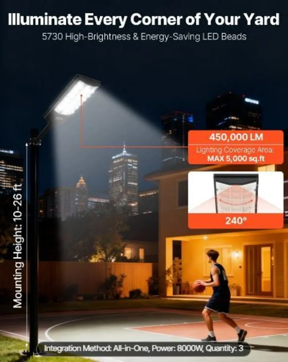 8000W Solar Street Lights Outdoor - Image 4