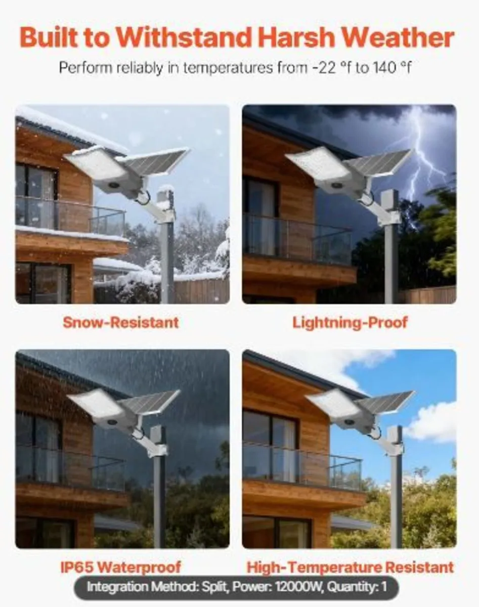 12000W Solar Street Light Outdoor - Image 4