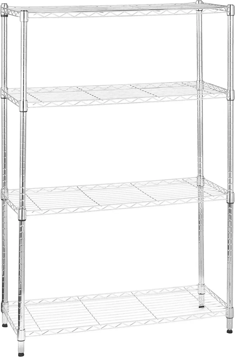 4-Shelf Storage Unit with Height Adjustable - Image 1