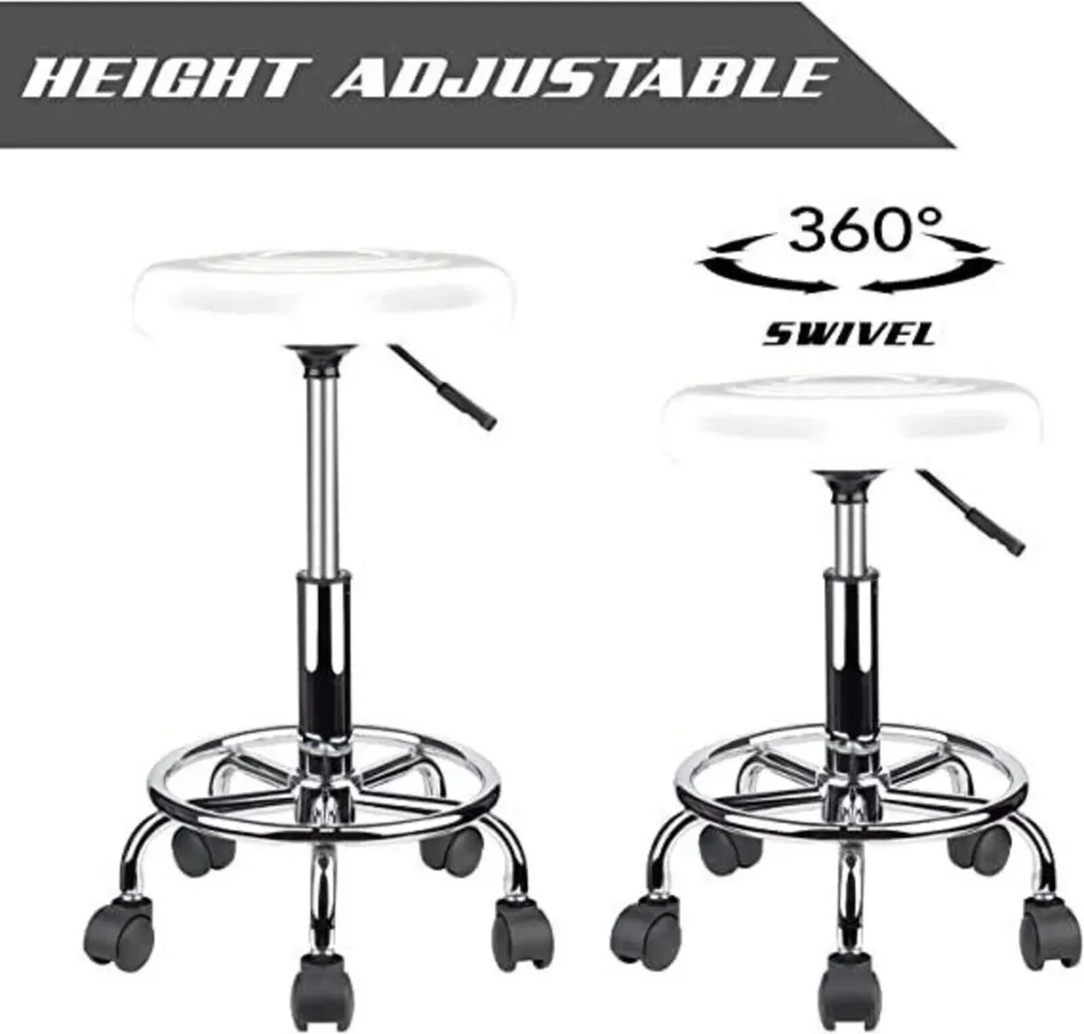 Ergonomic Swivel Stool with Adjustable Height - Image 3
