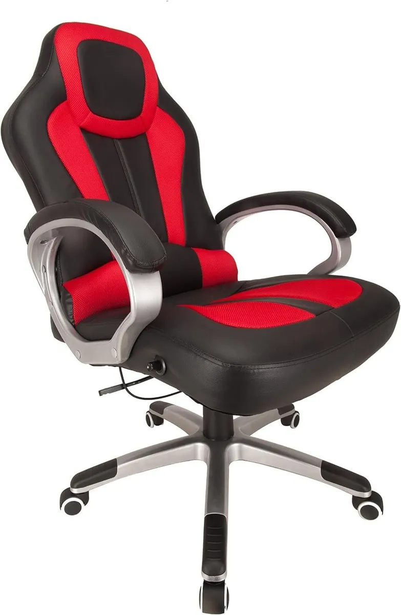 Gaming Sports Racing Style Chair Computer Desk - Image 1
