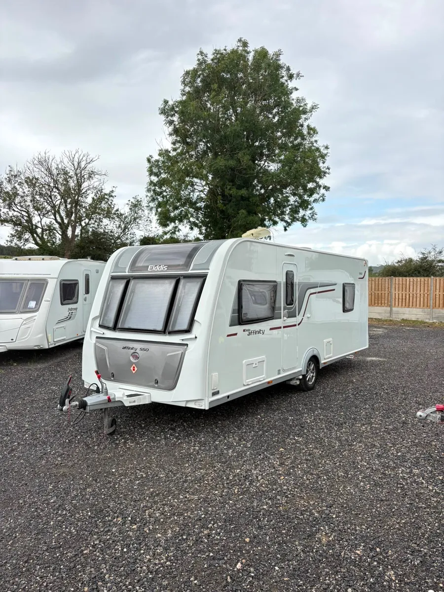 Elddis Affinity 4 Berth Rear Island Bed Caravan - Image 1