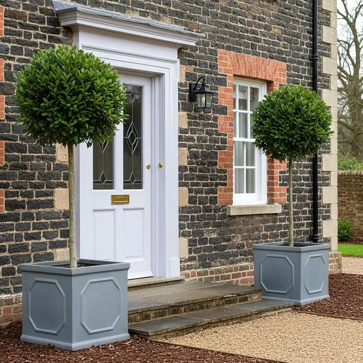 Large Plant Pots Square Planter Reinforced Stone - Image 4