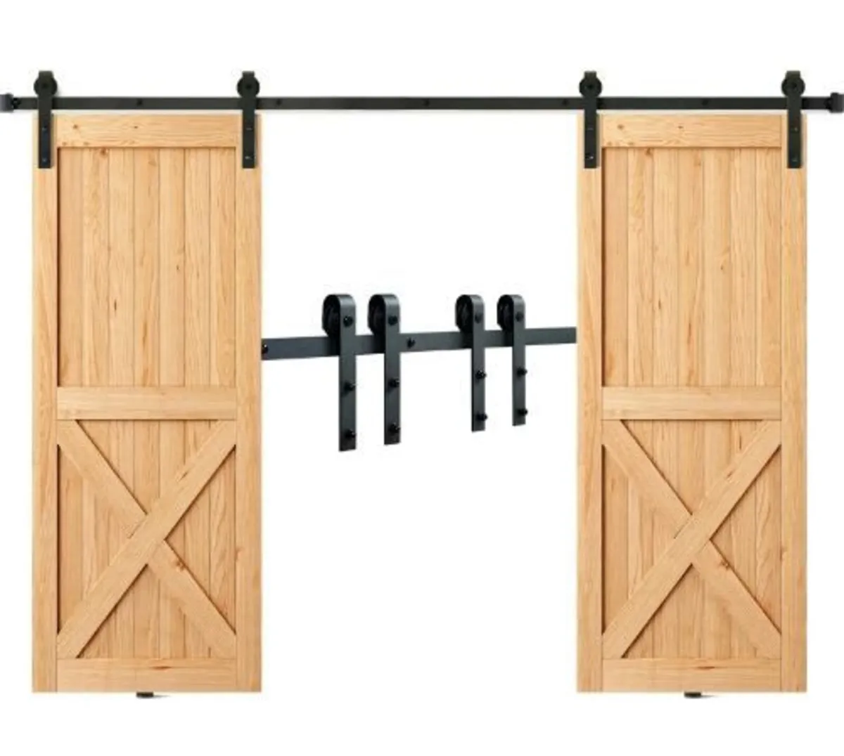 243.8 cm Sliding Barn Door Hardware Kit - Image 3