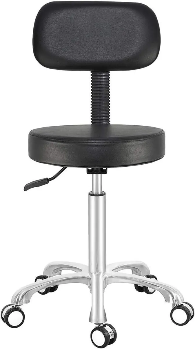 Adjustable Swivel High Desk Stool Chair for Beauty - Image 1