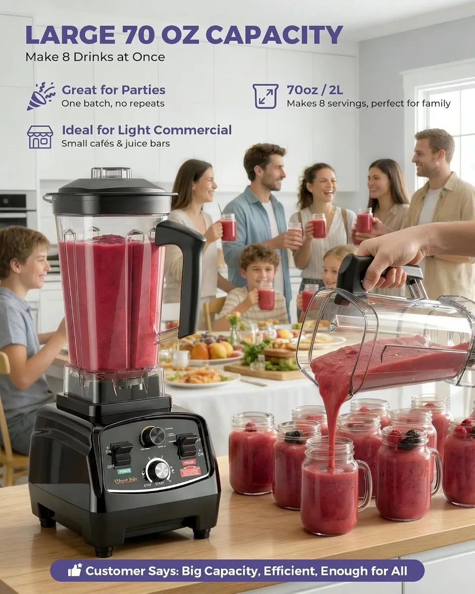 Professional Blender Etl Listed 2000ML Commercial - Image 4