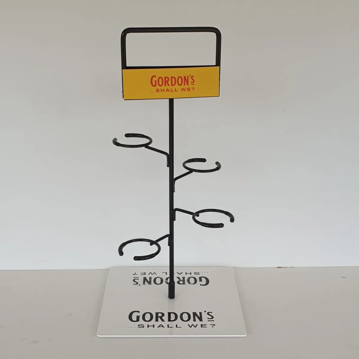 Gordon's Gin metal glass display stand - Image 1