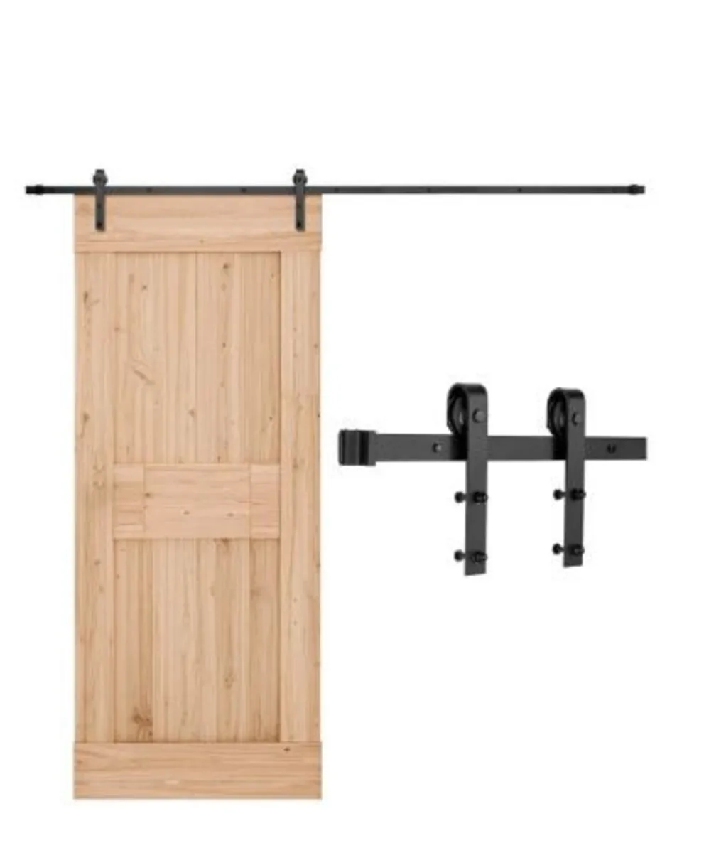 10FT Sliding Barn Door Hardware Kit - Image 4