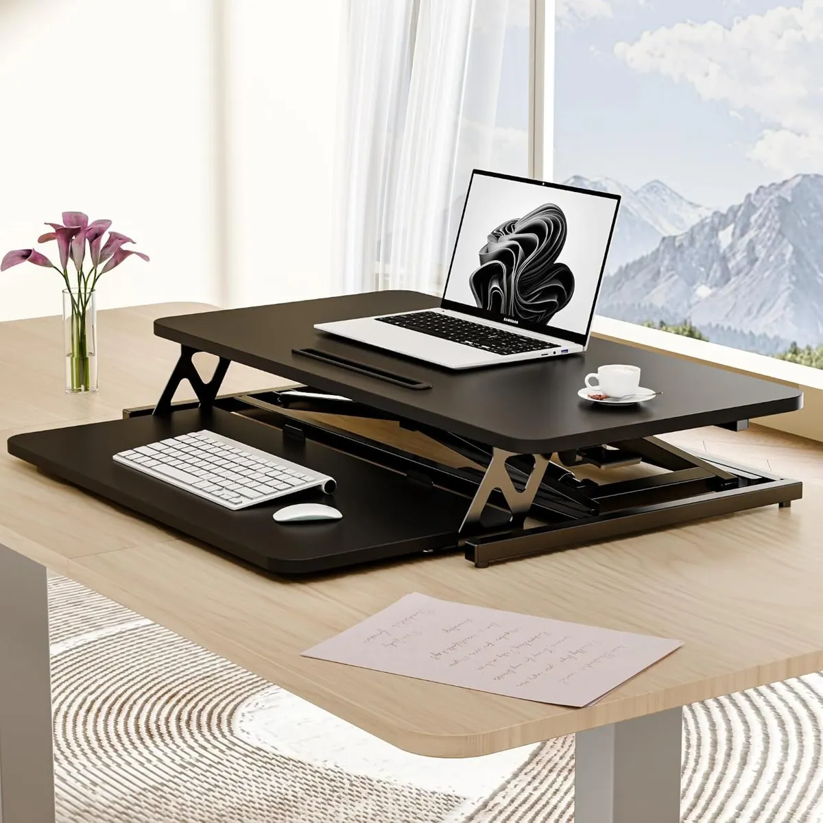 Height Adjustable Standing Desk Converter - Image 2