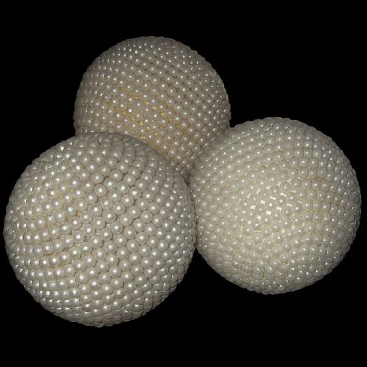 Pristine Harrods 6” Pearl Decorative Spheres - Image 2