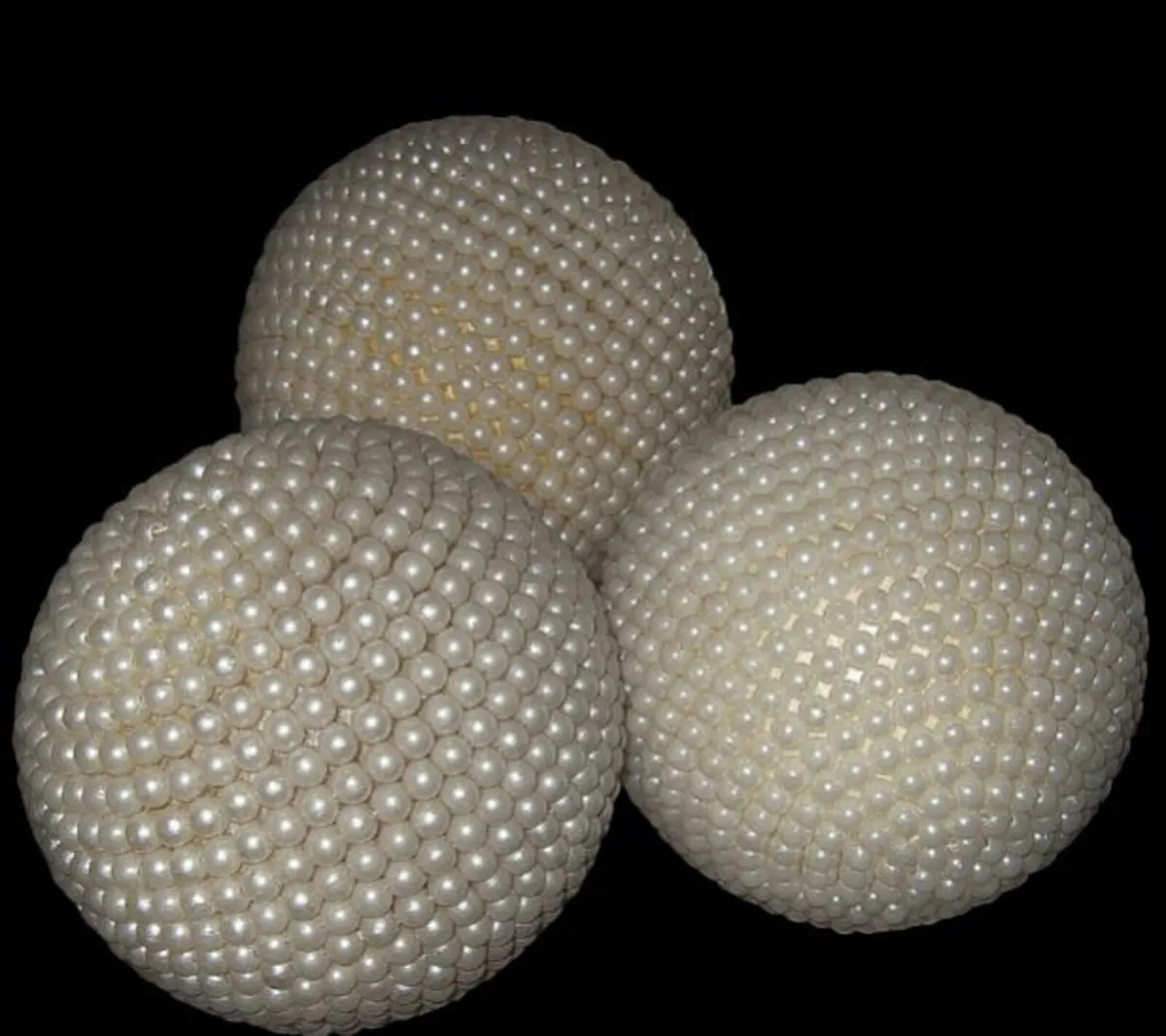 Pristine Harrods 6” Pearl Decorative Spheres - Image 4