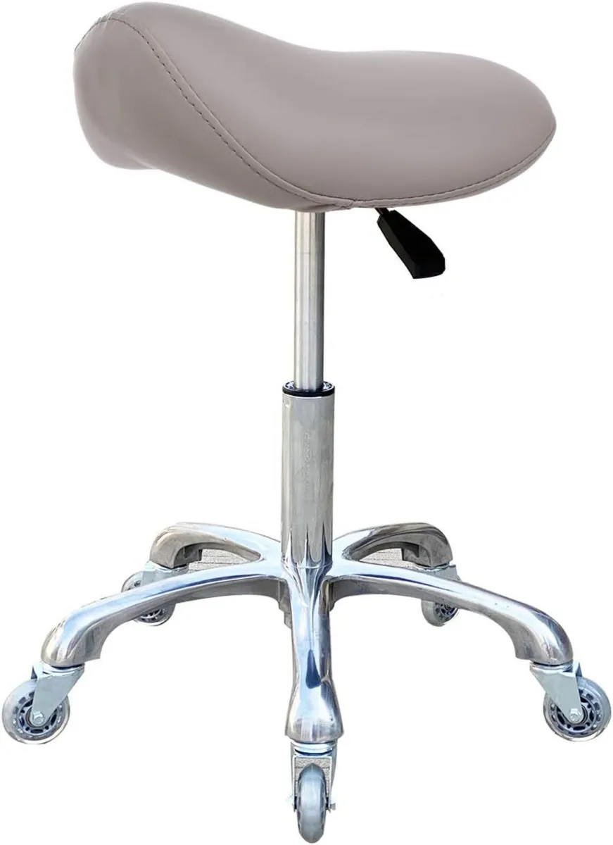 Professional Saddle Stool with Wheels Ergonomic - Image 1