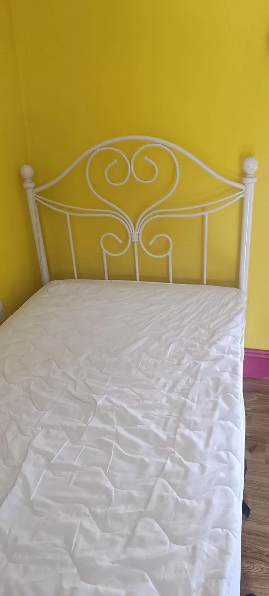 Single bed and harvey norman mattress - Image 1