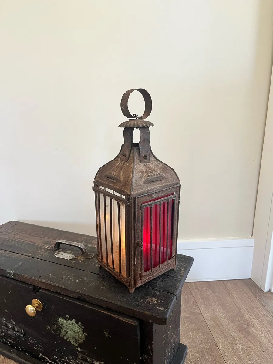 Antique French Cottage Lantern - Image 1