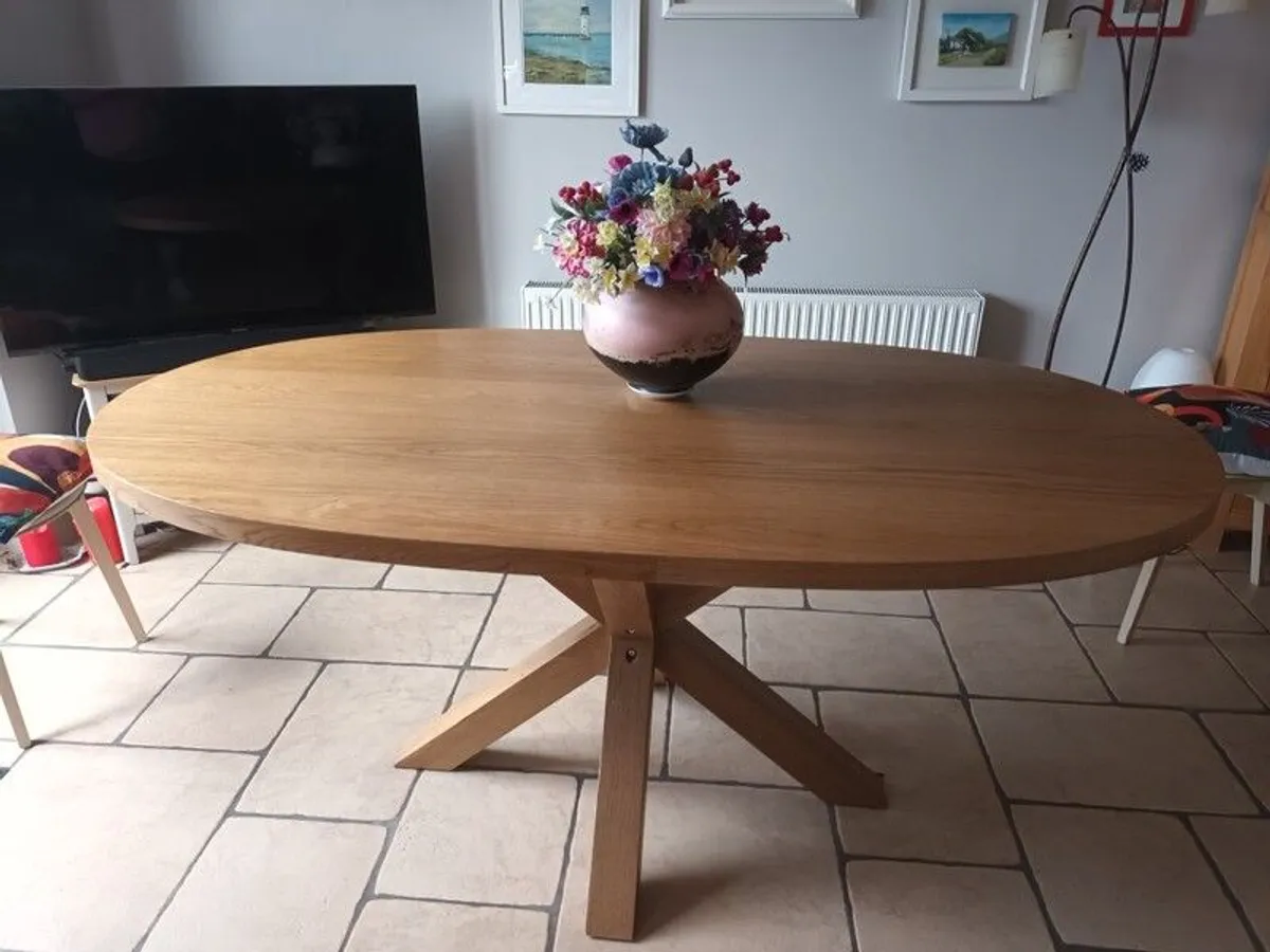 Tilman Oak Oval Dining Table - Image 2