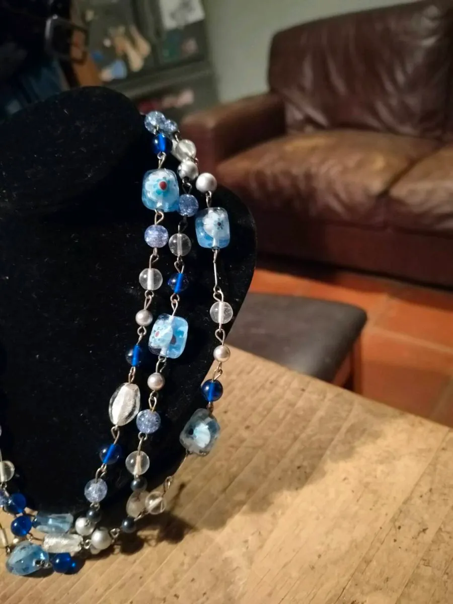 vintage multi-strand statement necklace featuring - Image 3