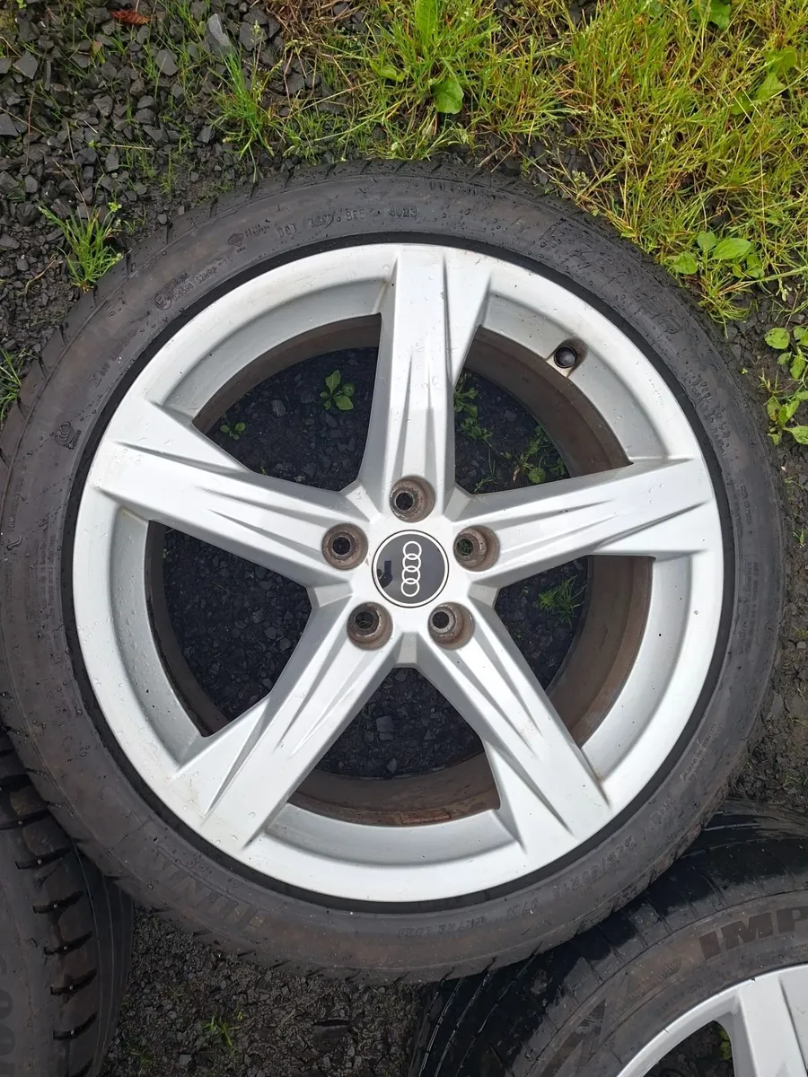 18" Genuine Audi S Line Alloys with tyres - Image 1